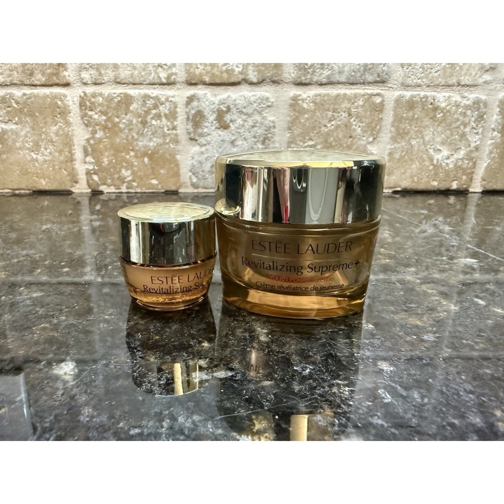 Estee Lauder Revitalizing Supreme+ Youth Power Creme 1 oz/30 ml & Travel .24 oz